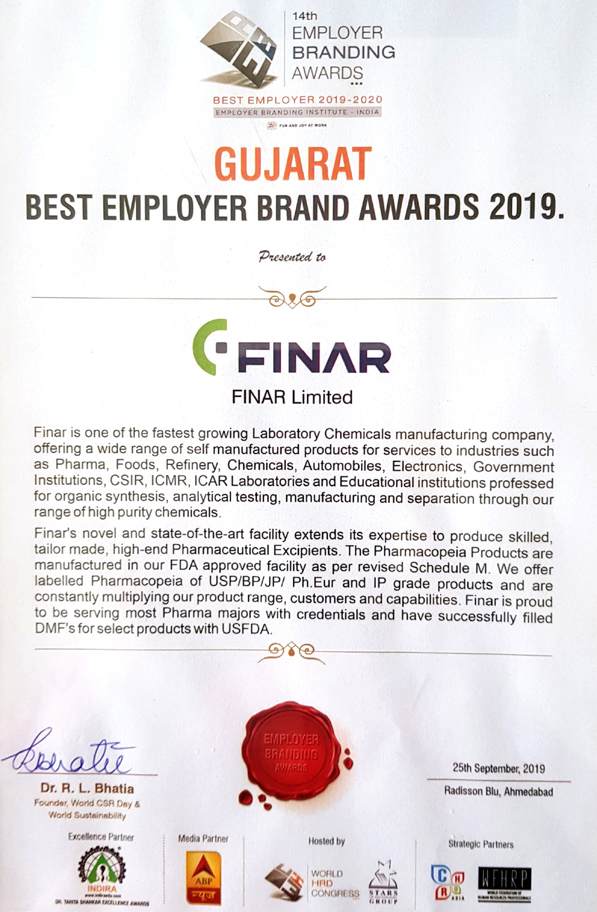 Gujarat Best Employer Brand Awards 2019